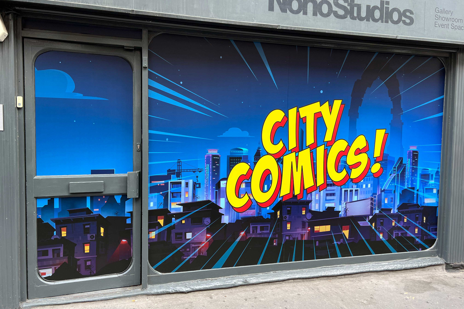 Event storefront for City Comics
